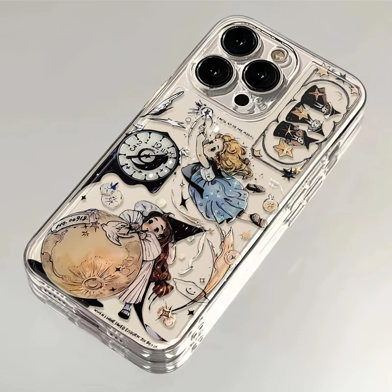 卡通魔法少女iPhone15手机壳13苹果14/11全包12华为vivo小米oppo