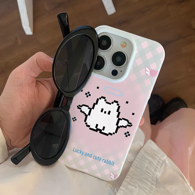 少女心晕染粉猫适用iPhone15promax苹果13手机壳14/11小众12软XS