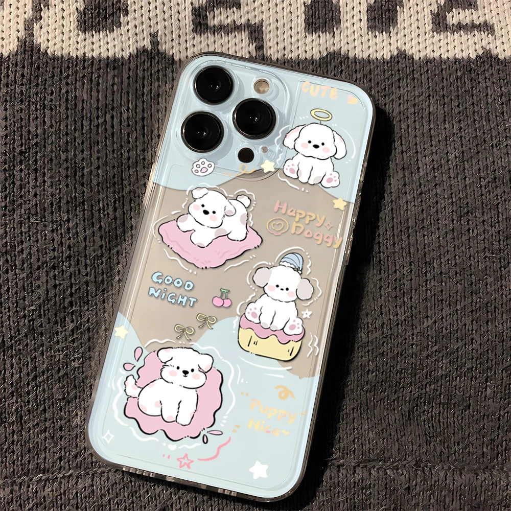 苹果OPPO华为VIVO小米可爱小狗iPhone14手机壳15/11太空壳12软13