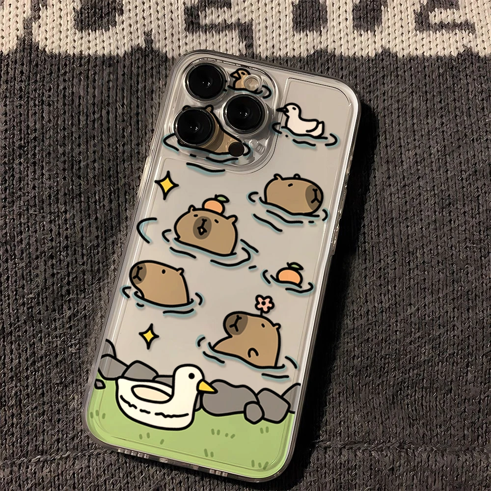 苹果OPPO华为VIVO小米卡皮巴拉iPhone15/13手机壳14趣味11 12全包