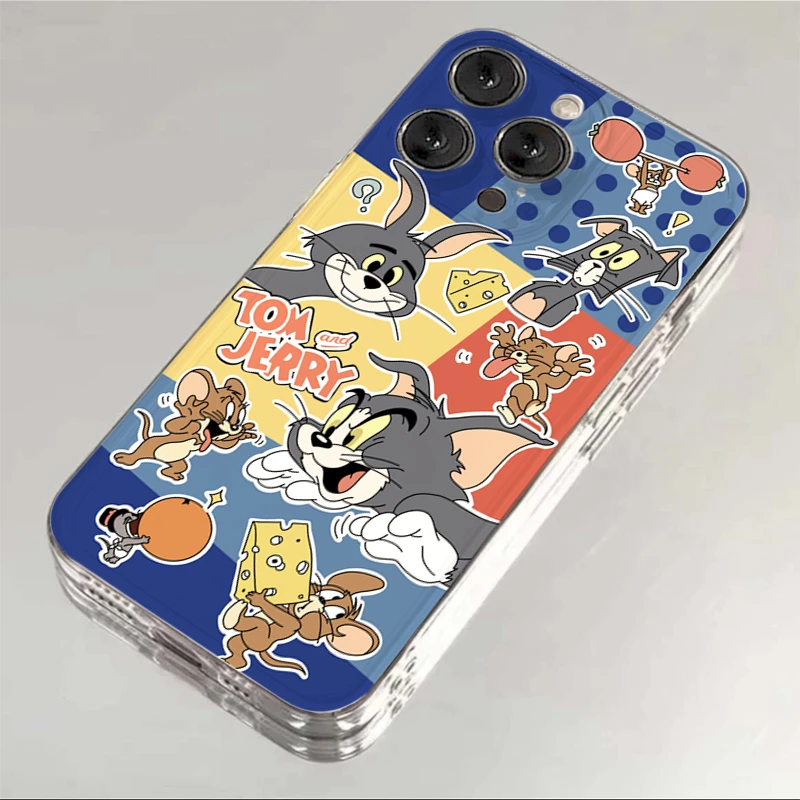 苹果OPPO华为VIVO小米趣味猫和老鼠iPhone14手机壳11/15 13卡通12