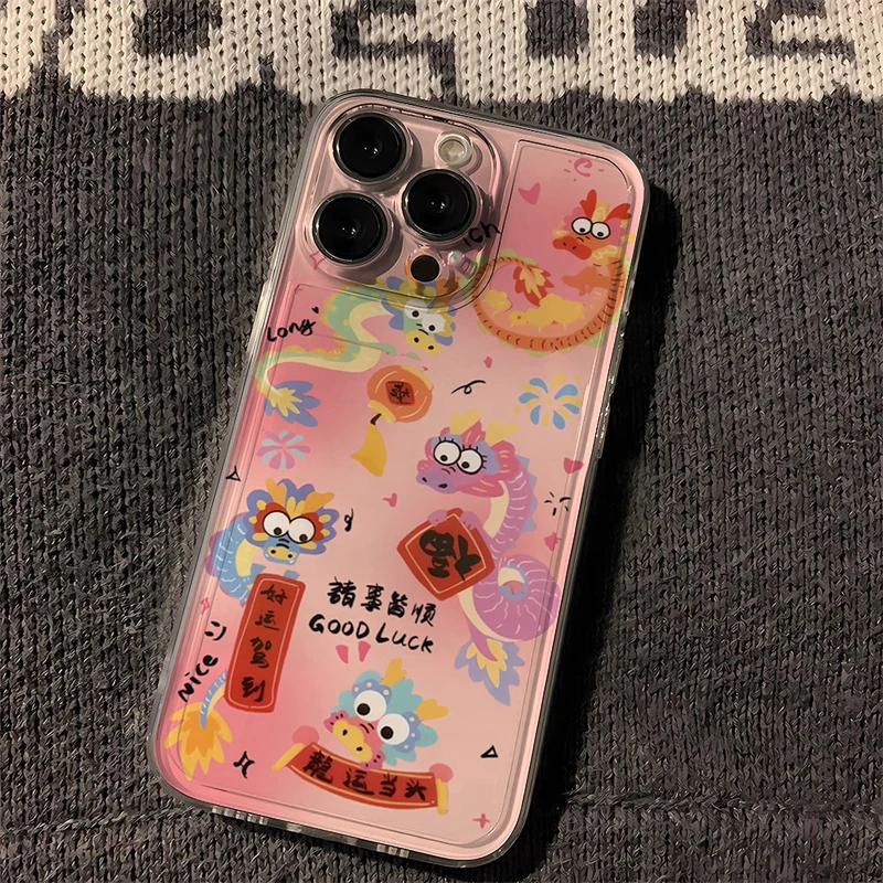 好运驾到iPhone15手机壳苹果13/14新年12软壳11华为oppo小米vivo