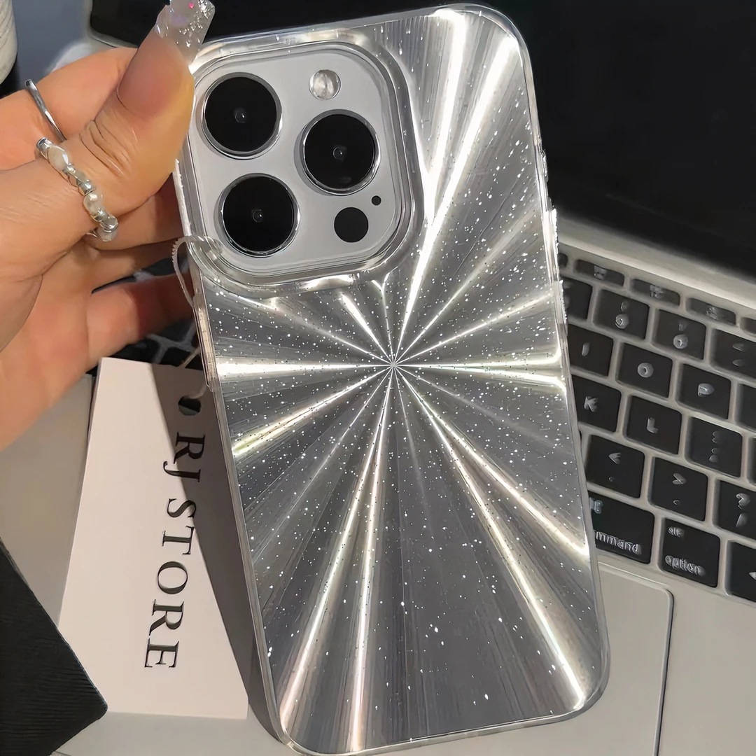 高级感极光细闪适用苹果15手机壳iPhone13promax轻奢11/14防摔12
