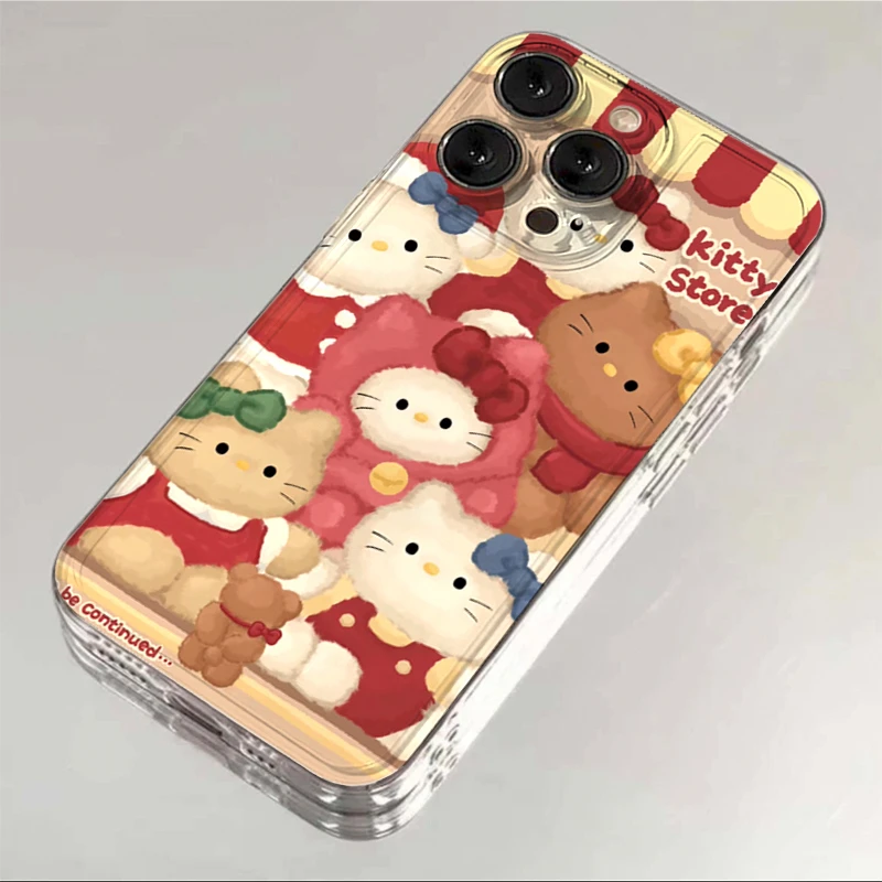 ins油画kitty苹果15/13手机壳iPhone14小众11软华为vivo小米oppo