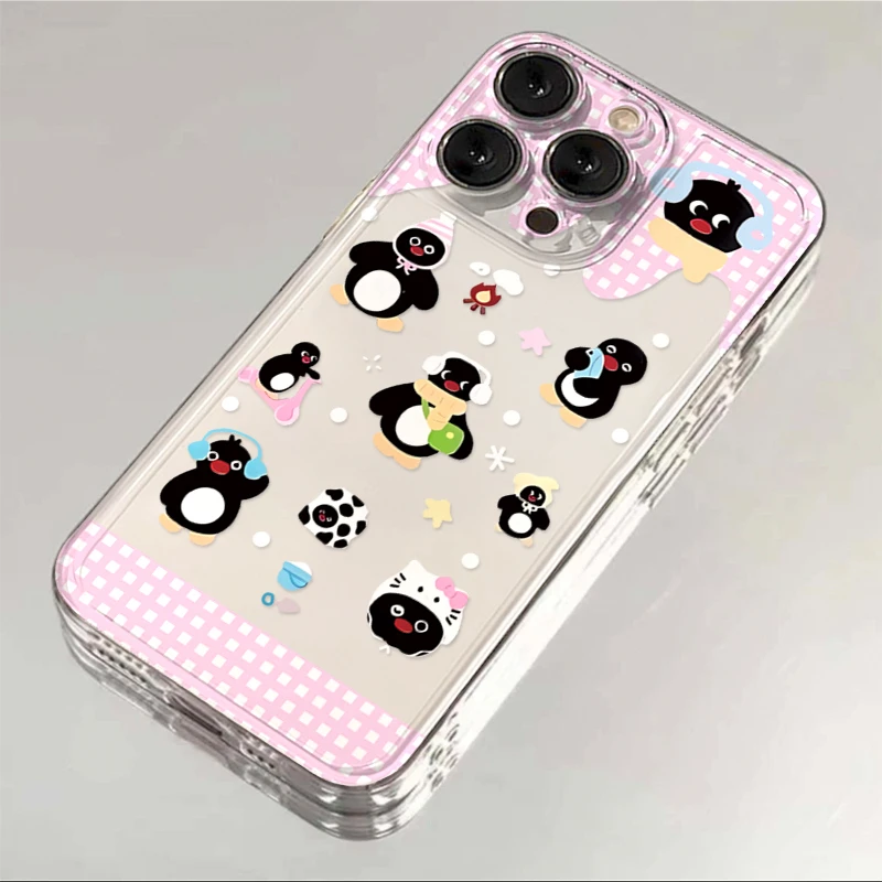 趣味可爱企鹅iPhone13/15苹果12手机壳11华为vivo小米oppo太空壳