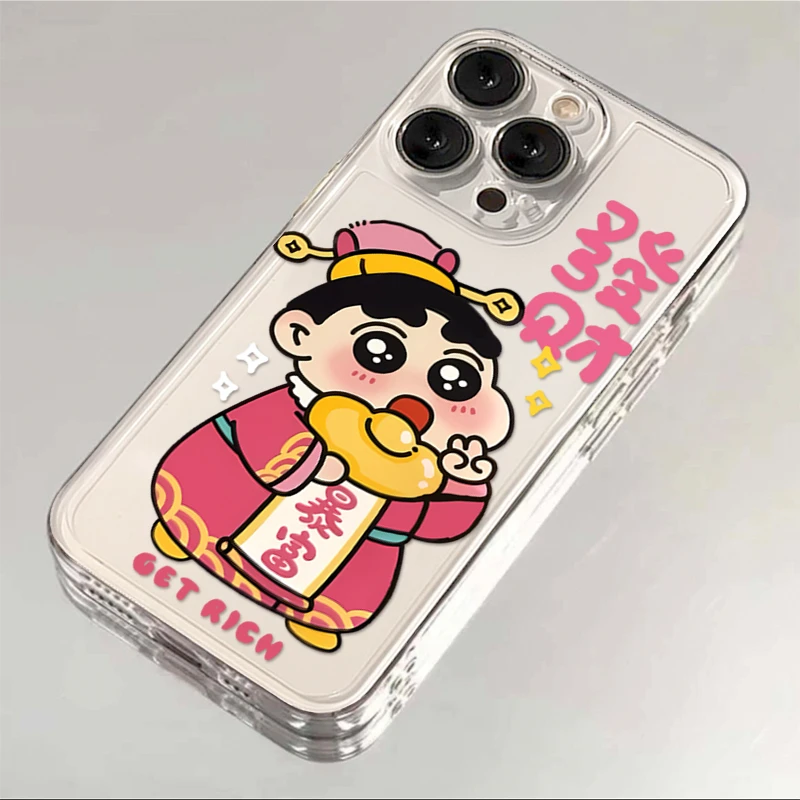 暴富发财小新iPhone15/13苹果14手机壳12新年11华为vivo小米oppo