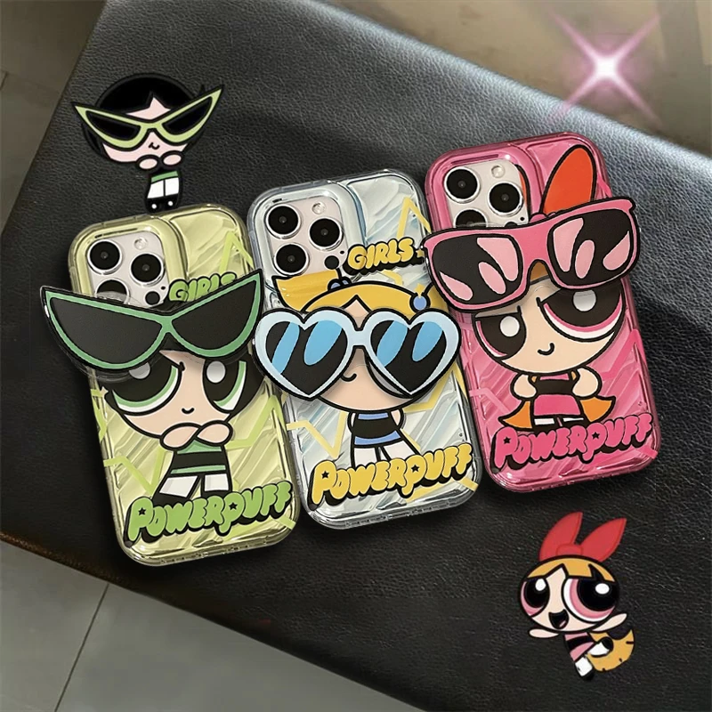 墨镜飞天小女警iphone13苹果11/14手机壳12高级感XS支架XR闺蜜8p