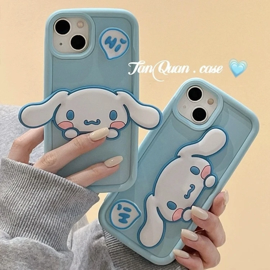 卡通立体玉桂狗iPhone14苹果15手机壳13promax少女11/12全包XSXR