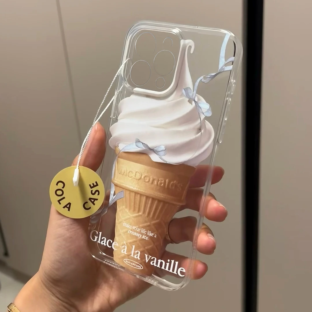 趣味壳清凉夏日甜筒适用苹果13/15手机壳iPhone14华为viv小米oppo