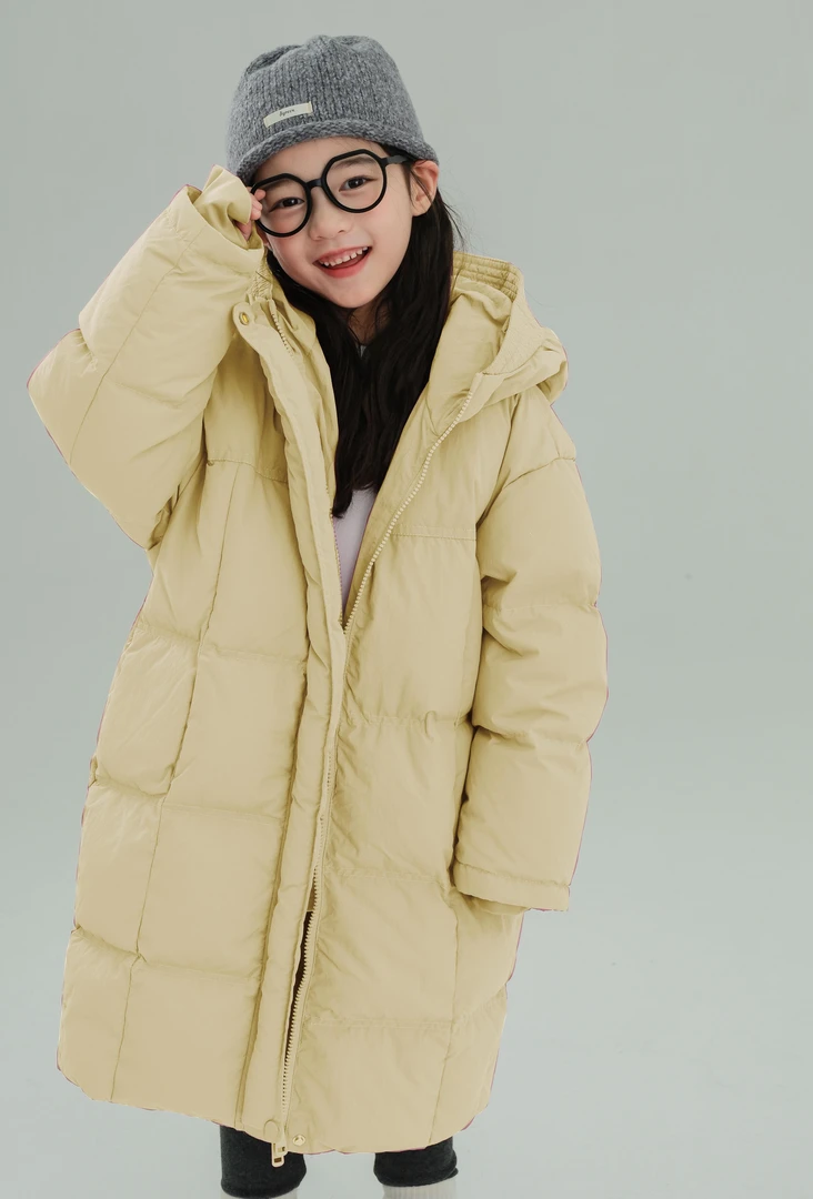 【糯米丸子】 Y026新款儿童羽绒服长款男童女童加厚过膝潮牌羽绒服