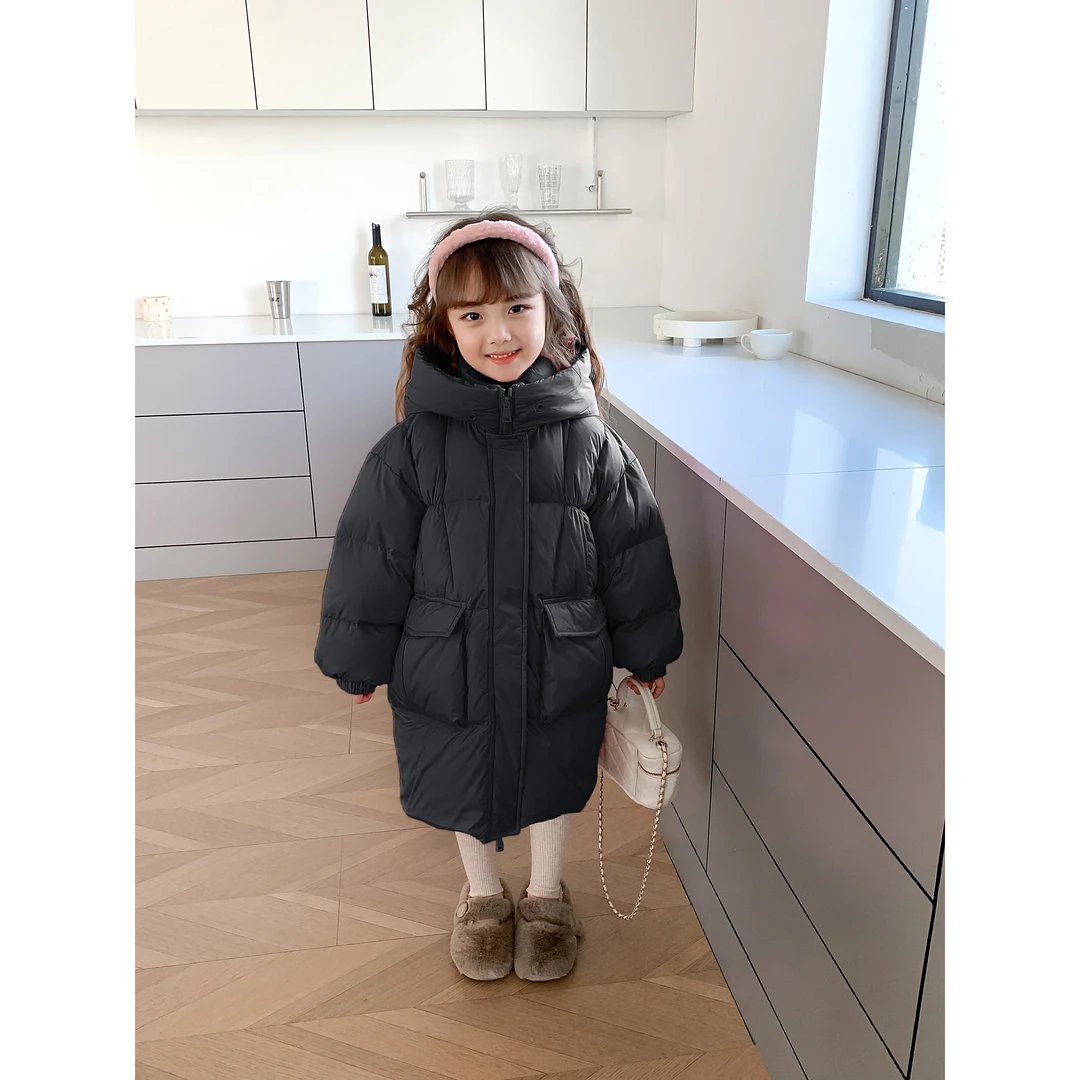 【糯米丸子】中长款羽绒服y006