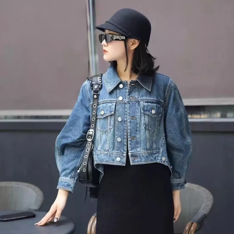 商场同款2025秋季新款女装休闲个性牛仔短外套上衣5400781