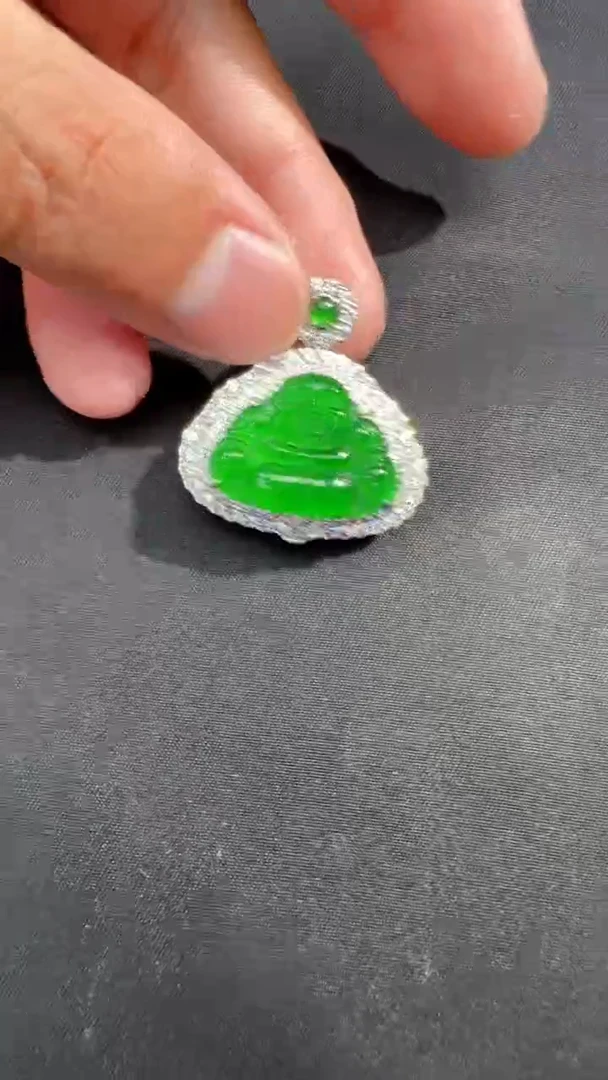 【闪购商品】定制翡翠未镶嵌佛公1