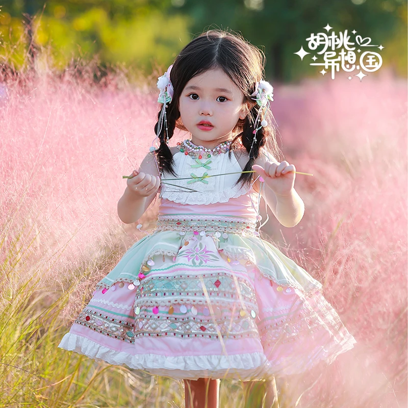 【双12清仓】包含微瑕向云端民族风裙子