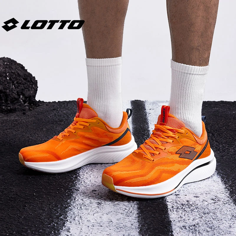 LOTTO/乐途官方碳板夏季【菱冻】情侣网面透气时尚夏季减震运动鞋男