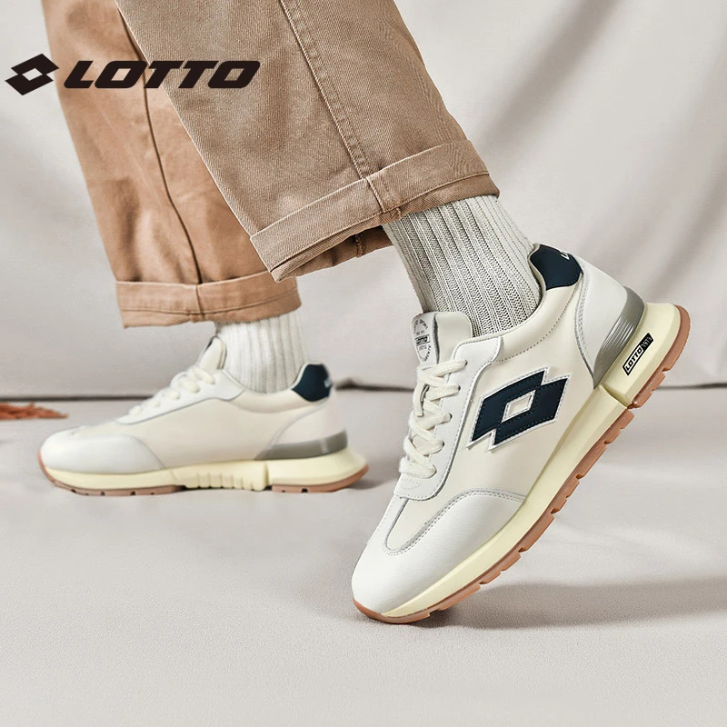 LOTTO/乐途【鳞速皮革阿甘鞋】新款复古软弹休闲鞋百搭软底潮鞋皮鞋