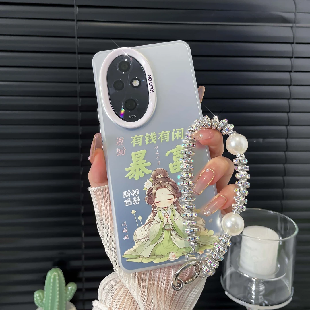 公主范创意荣耀200pro手机壳荣耀200女款网红华为100磨砂防摔硬壳
