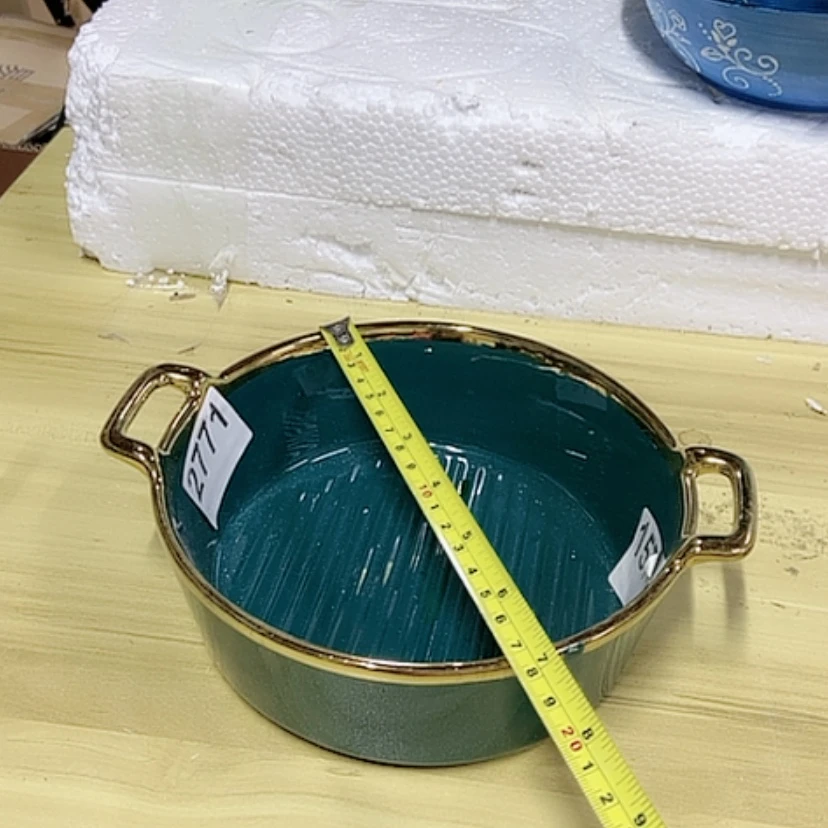 【闪购商品】陶瓷双耳，不能明火绿