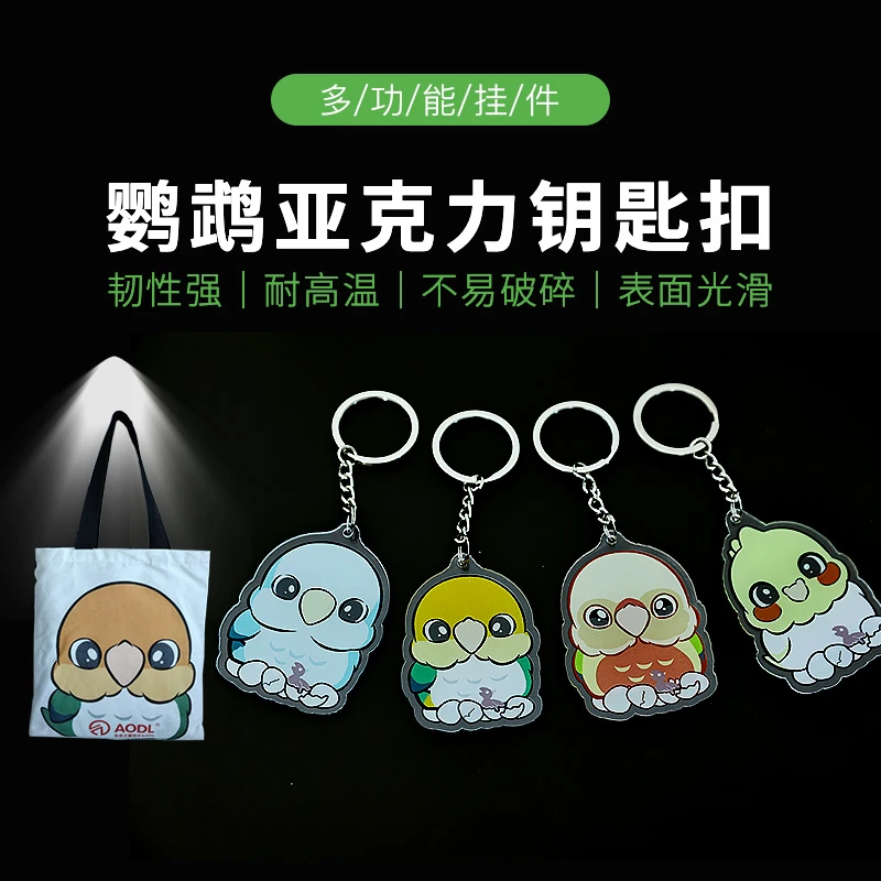 鹦鹉手提袋钥匙扣牡丹玄风和尚周边用品鹦鹉玩具鸟用品彩色秋千