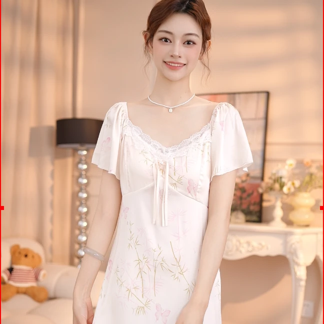 查理夫人【慢汐】睡裙气质蕾丝轻奢法式女士夏季