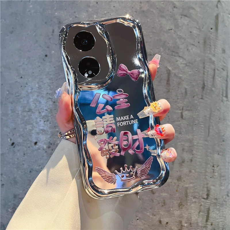 适用【oppoa1pro】手机壳公主请发财软硅胶网红女款防摔套新年a1pro