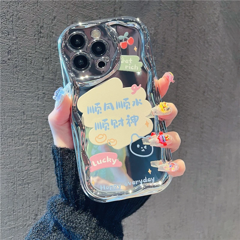 适用苹果15手机壳电镀软华为荣耀oppovivo小米iphone14/13文字套
