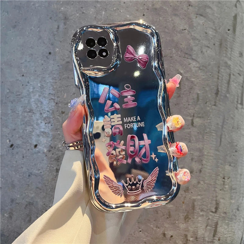 适用【oppoa72】手机壳公主请发财oppoa72软硅胶网红女款防摔套新年