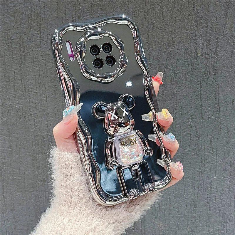 适用【华为mate30】手机壳mate30pro潮牌暴力熊男女款硅胶网红卡通
