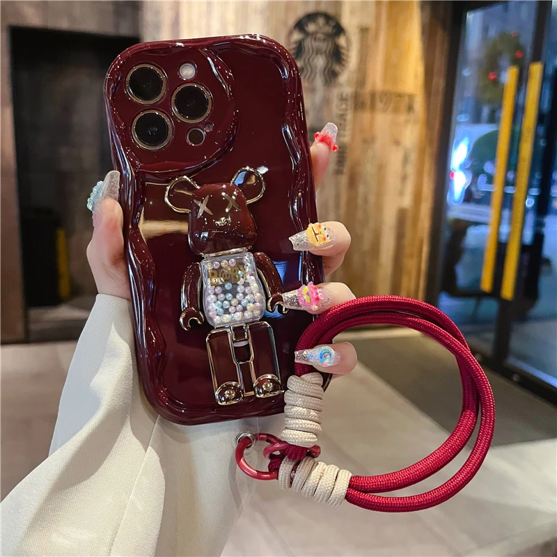 适用苹果15手机壳暴力熊套华为荣耀oppovivo小米iphone14/13女款