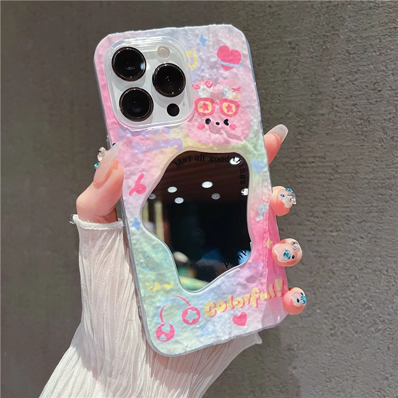 适用苹果14手机壳立体岩石iphone13华为荣耀oppovivo女款卡通防摔