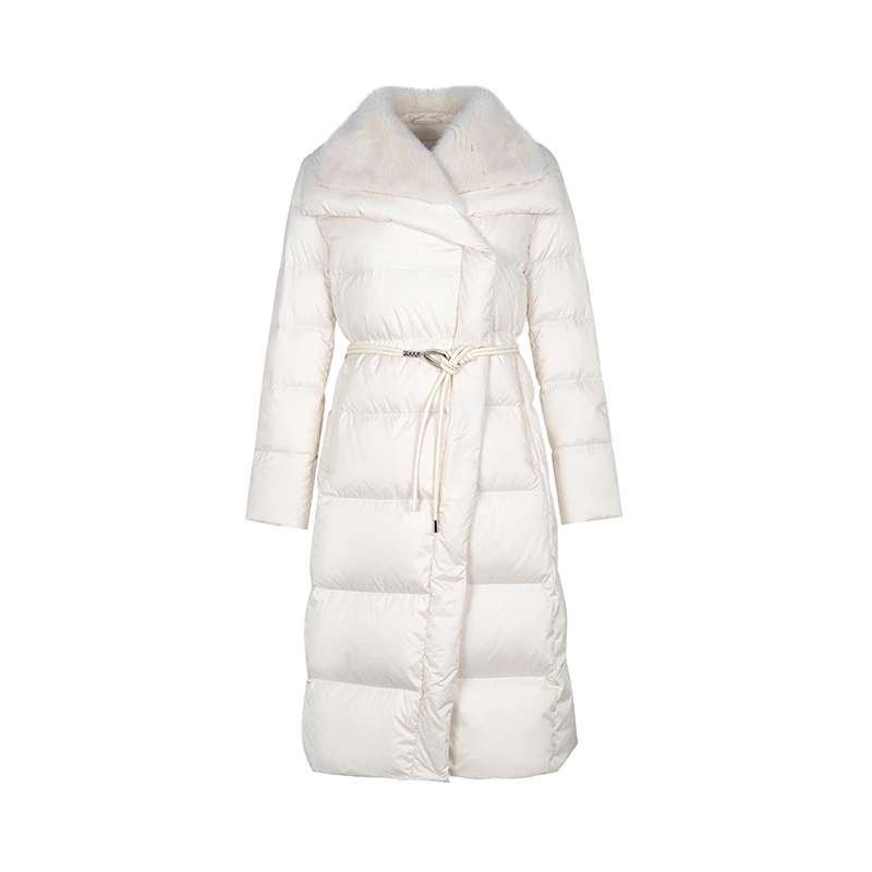 【品牌】商场同款新品水貂毛大翻领鹅绒服N0911A34899