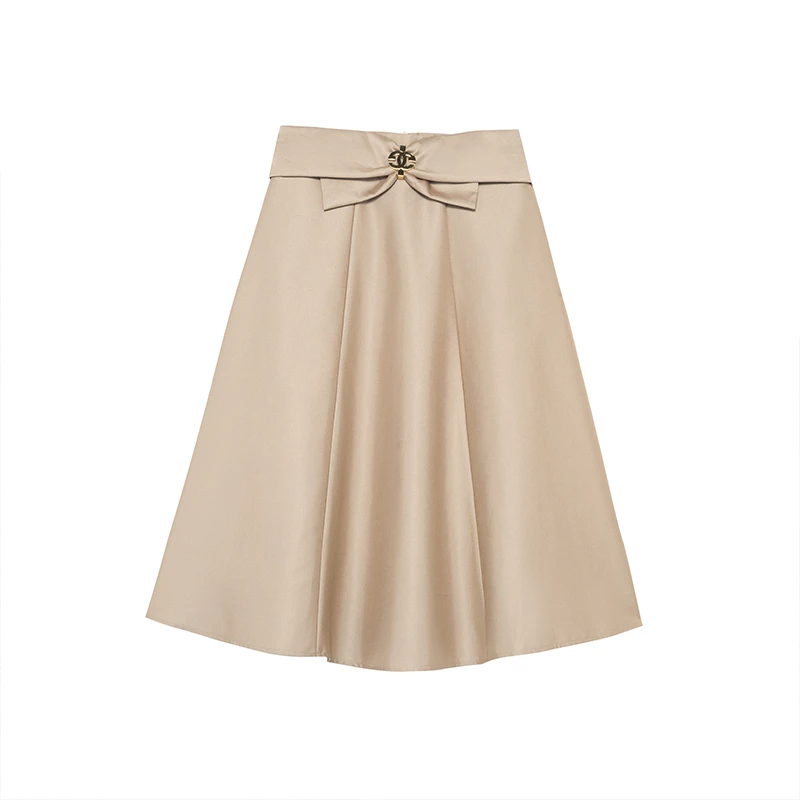 【九月专属】商场同款过膝A摆显瘦半身裙N161A31453