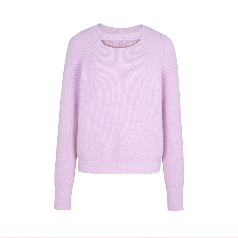 【小余专属】商场同款新品亮丝绵羊毛混纺针织衫NDY10B34419