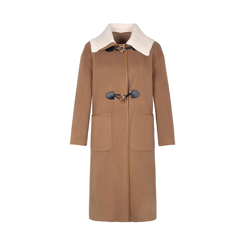 【品牌】商场同款可拆卸领绵羊毛双面呢大衣N2110B34632