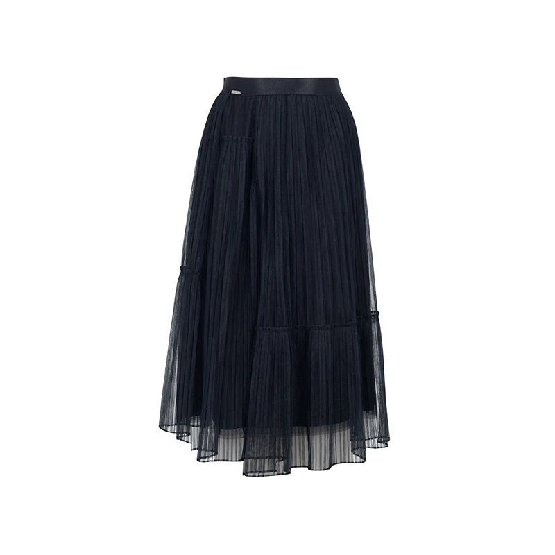 【小余专属】商场同款冬季新品不规则压褶半身裙N1610A34658