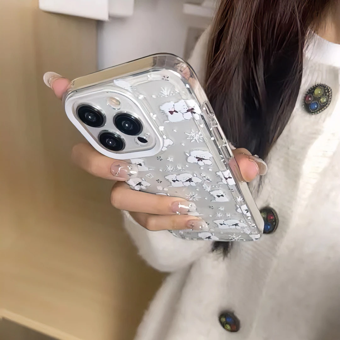 新款苹果iphone15软壳OPPO荣耀华为小米vivo奶油手机壳个性创意女