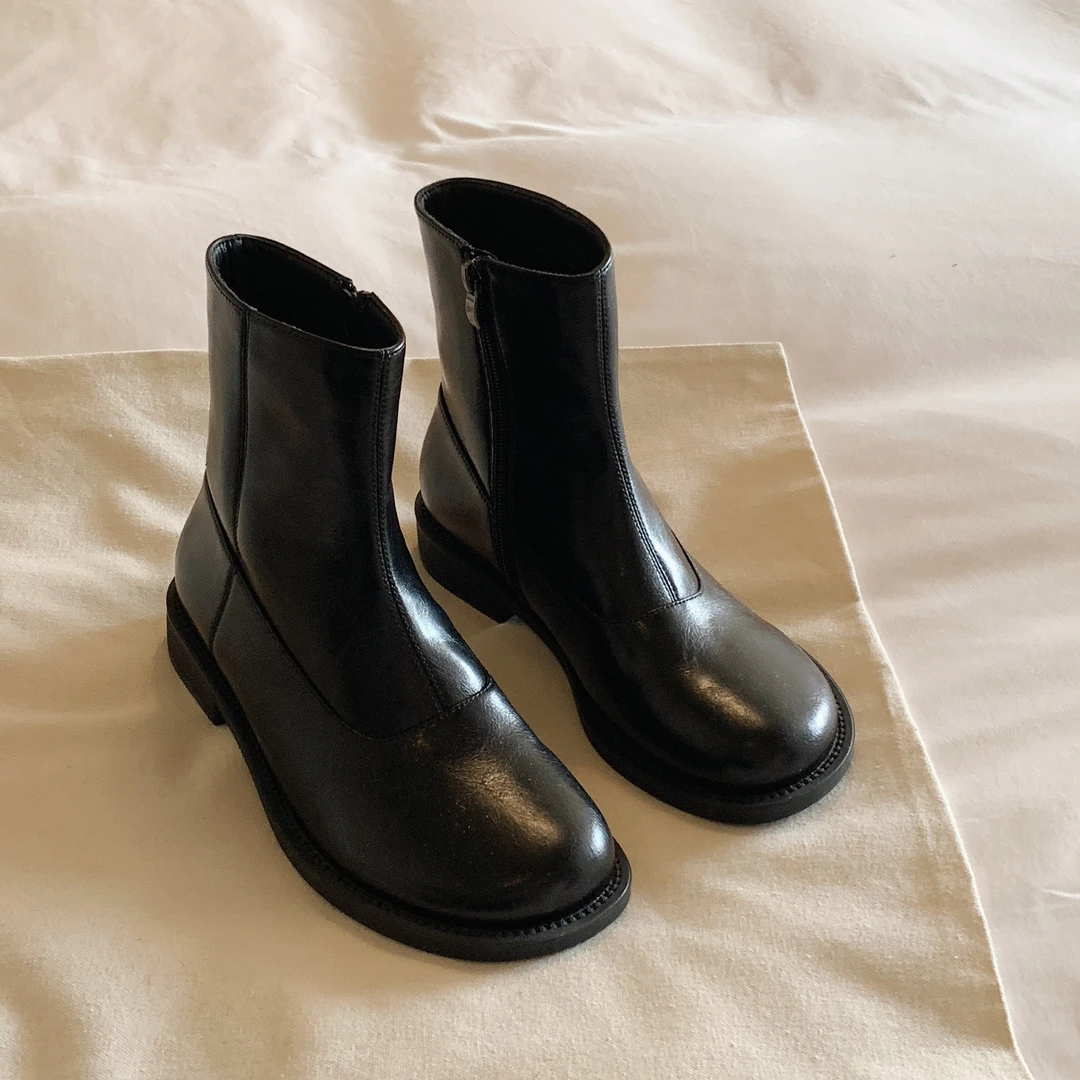 南风Chio2nd 短靴女2024美拉德风洋气春秋单靴