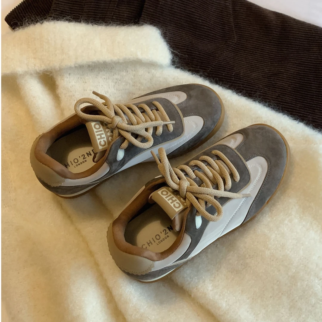 南风Chio2nd 德训鞋女2024爆款小众风秋冬休闲鞋