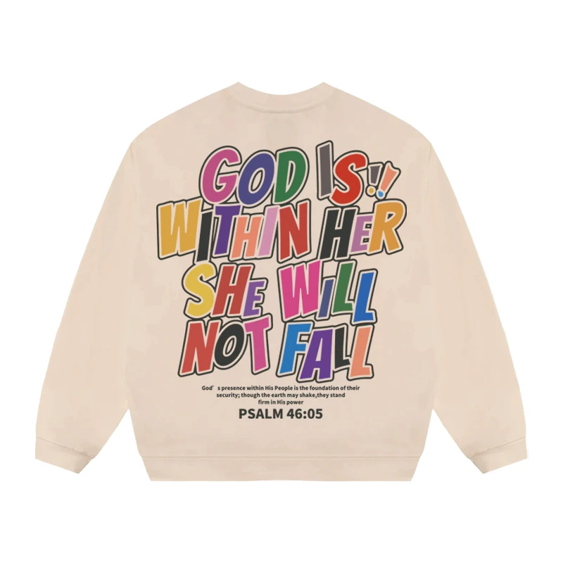 GNNT冬季加绒卫衣（赞美诗46）原创设计长袖潮牌春秋美式宽松上衣