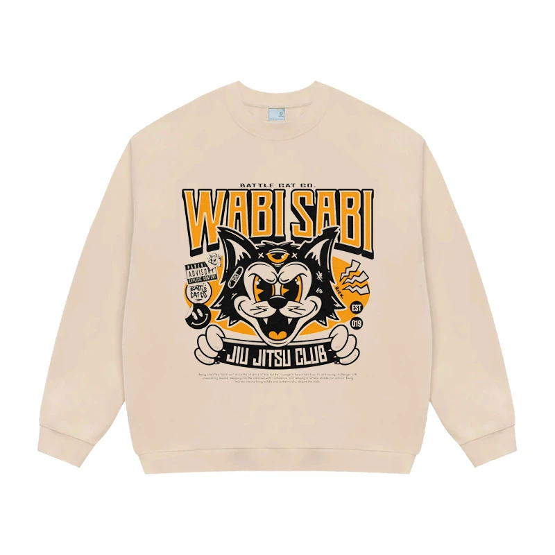 GNNT美式潮牌卫衣（残缺黑猫）个性原创设计长袖春秋冬加绒宽松上衣