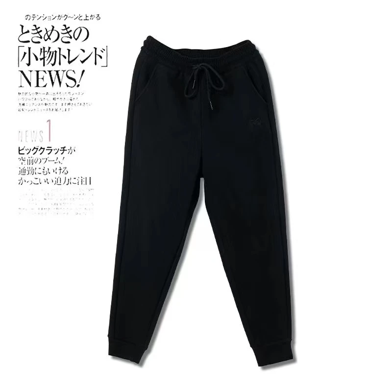 女卫裤春秋季新潮流束脚运动宽松卫裤2307