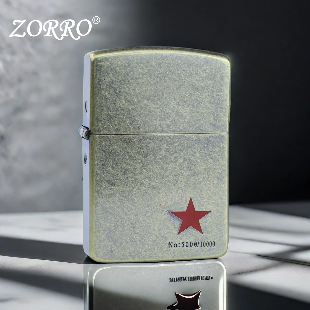 ZORRO1941复刻【限量红星】原装常规机经典/个性煤油纯铜防风打火机