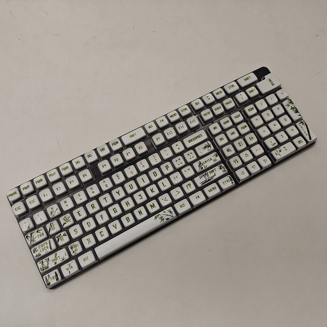 132键球形布丁键帽古风竹子