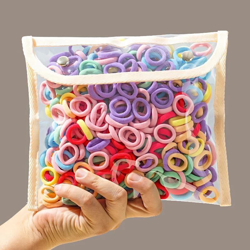 韩版无缝头绳高弹力小女孩头饰儿童皮筋儿扎头发毛巾发圈橡皮筋