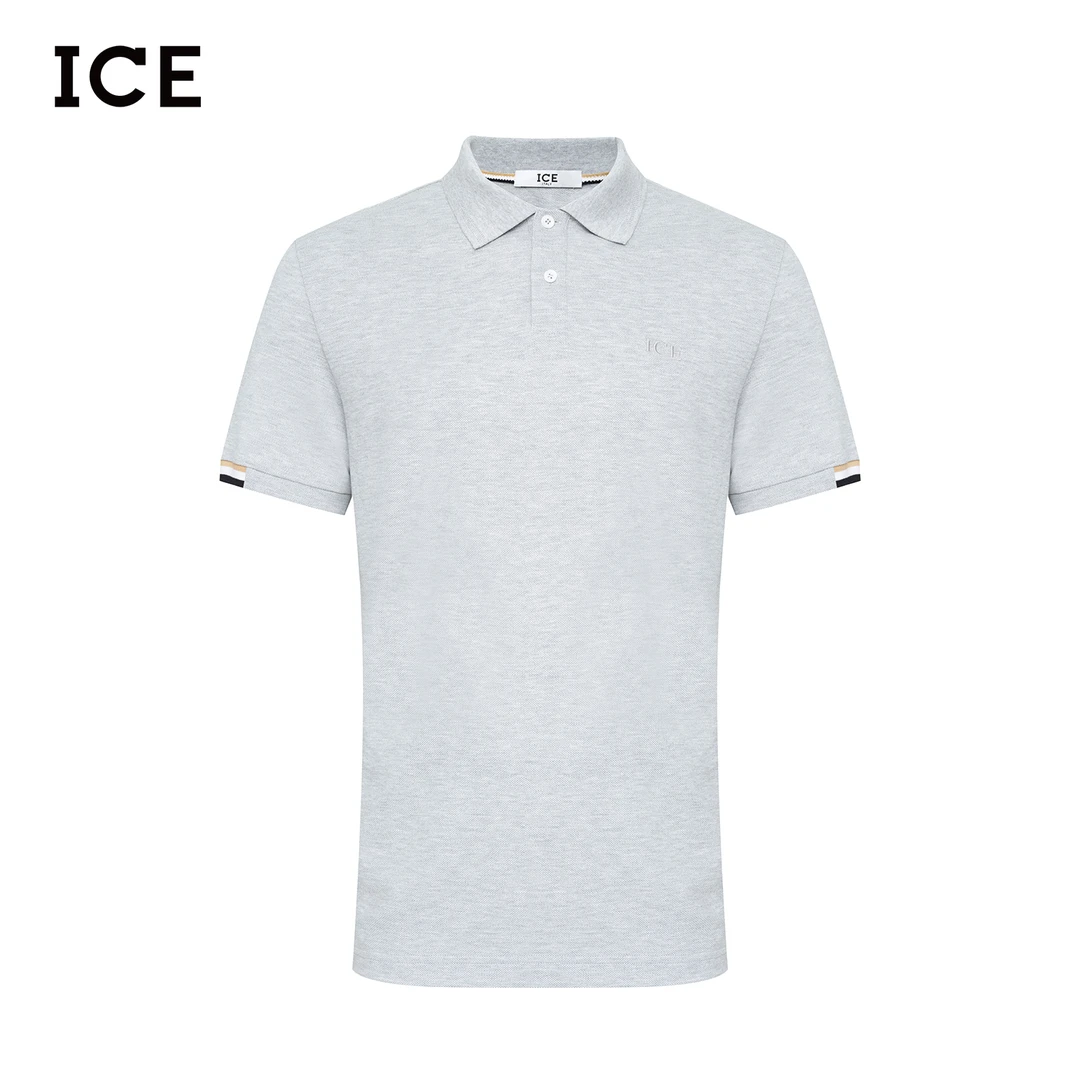 ICE2024新款男士休闲夏季经典商务翻领时尚简约polo衫ICE24SS5943