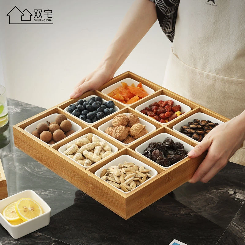 中式围炉煮茶果盘竹编点心零食小吃日式烤茶装备配件工具一套网红