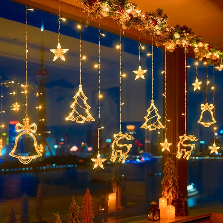 圣诞节装饰灯星星灯小彩灯闪灯串灯满天星生日房间场景布置氛围灯