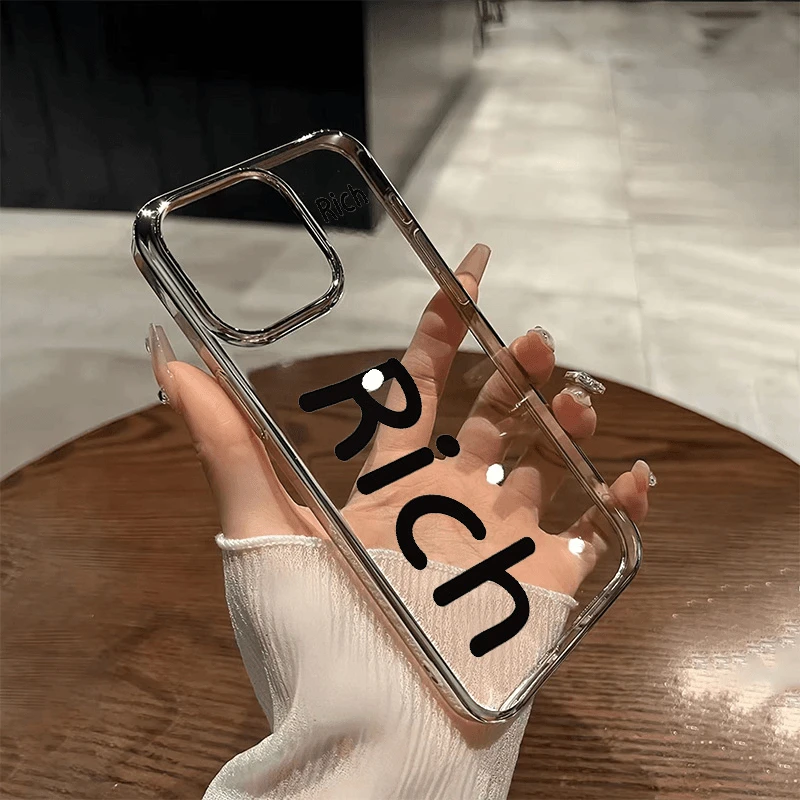 RICH适用iPhone151413手机壳14Promax磨砂1112国潮风防摔15Pro
