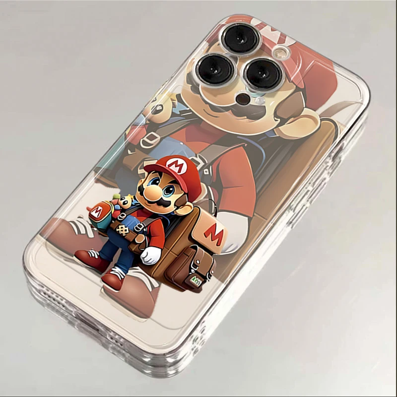 马里奥iPhone15ProMax手机壳苹果14PRO透明13硅胶12 11全包xsxr