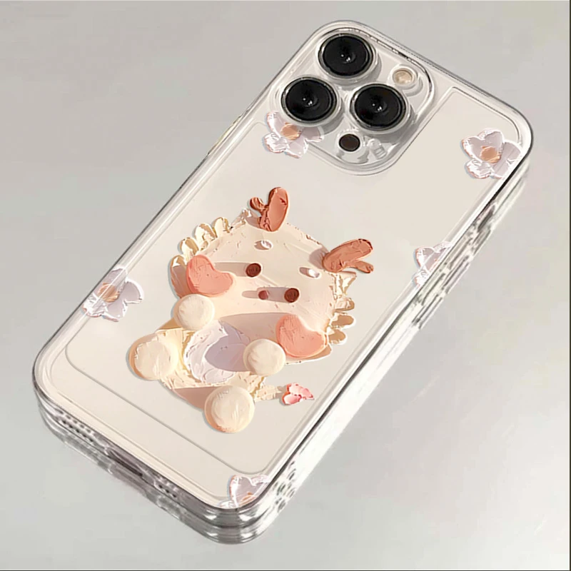 奶油小龙苹果15手机壳iphone14promax高级13硅胶12透明11全包XSXR
